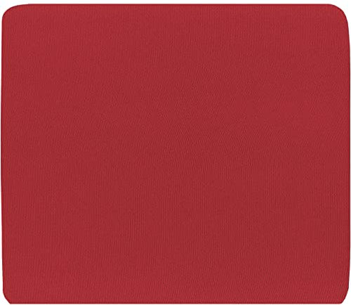 InLine 55455R Tappetino per Mouse Ottici, Superfice in Tessuto, 250 x 220 x 6 mm, Rosso
