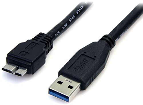 StarTech 1.5ft USB 5Gbps Cable, USB-A to Micro-B, M/M, Black (USB3AUB50CMB)