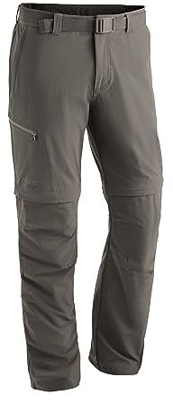 Maier Sports Tajo 2, Herren Wanderhose, Wasserabweisende Outdoorhose für Trekking und Hiking, Praktische Zipp-off-Funktion, PFC-frei, mSTRETCH pro 4 & Dryprotec, Braun, 50 (W33/L32)
