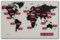 NeXtime Digitale Weltzeituhr World TIME Digit, Glas + Aluminium, 55 x 36 cm