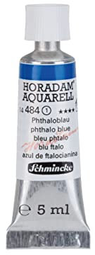 Schmincke – HORADAM® AQUARELL - feinste Künstler-Aquarellfarben, Phthaloblau - 5 ml