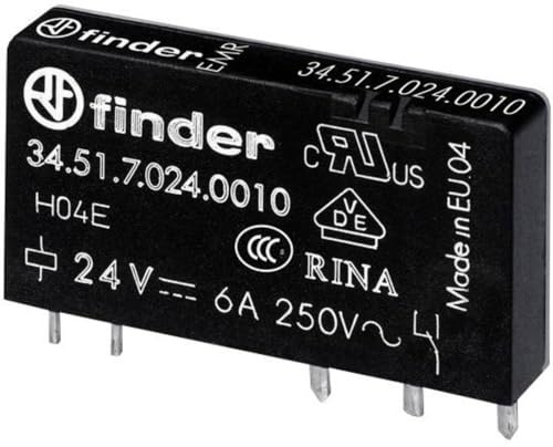 Finder Serie 34 Mini-Relais, Leiterplatte, 5 mm, Kontakt, AGN02, 12 VDC