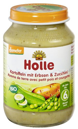Holle Bio Kartoffeln mit Erbsen & Zucchini, 6er Pack (6 x 190 g)