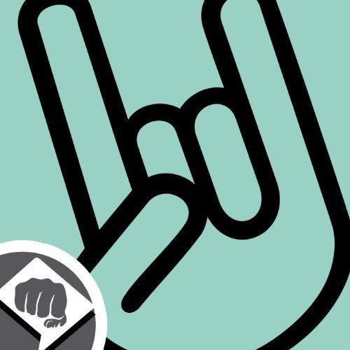 DBSPNCR The Rocker Hand Aufkleber Decal Sticker Dub 15cm schwarz oder weiß NEU - Dub (weiß innenklebend (gespiegeltes Motiv))
