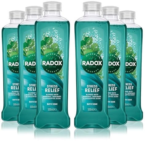 Radox Feel Good Fragrance 500ml Stress Relief Bath Soak, Pack of 6