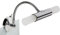 Trango 2162-028B Modern 2-flammig LED Spiegelleuchte *FLEXI* Spiegel Clip-Leuchte mit schwenkbar Flexarm in Chrom inkl. 2x G9 LED Leuchtmittel - 2x satiniertes Glas & ON/OFF Schalter – Spiegellampe
