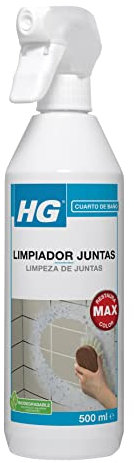 HG Limpiador en Spray para Juntas de Azulejos, Elimina la Suciedad, Manchas y Marcas Difíciles entre Paredes y Suelos - 500ml (591050130)