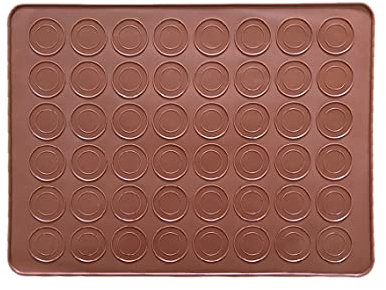 Silikon Macaronmatte mit 48 Mulden für 24 Macarons Backform Backofen