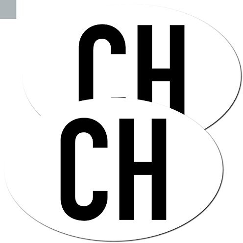 GreenIT Aufkleber Sticker Länderkennzeichen CH Schweiz Swiss Auto Pkw Bus LKW Anhänger Zeichen Symbol (2)