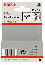 Bosch Zubehör 2609200246 Tackerstift Typ 49 2,8 x 1,65 x 19 mm