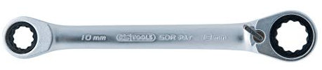 KS Tools 503.4573 GEARplus Doppel-Ratschenringschlüssel umschaltbar 10x11mm