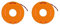 Worx WA0004 Replacement Spool Line Twin Pack for WORX Grass Trimmer WG169E, WG163E, WG154E, WG157E – Pre-Wound DNA2 Double Helix Cutting Line – 2 x Spools for 20V Cordless Strimmer