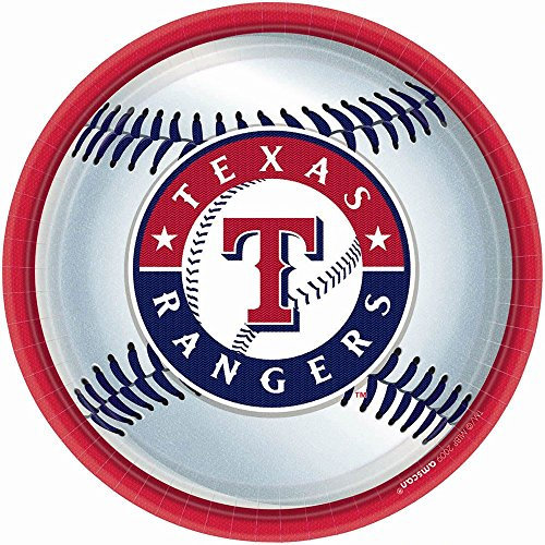 Texas Rangers Party Plates - 18 Ct