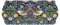 Portmeirion Home & Gifts Pimpernel Strawberry Thief Blue Sandwich Tray, Multicoloured, 16.5 x 38.5 x 2 cm