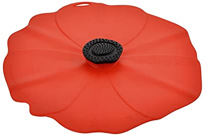 Charles Viancin - Couvercle Poppy en Silicone - 20 cm - Couvercle Hermétique pour Stocker et Cuisiner vos Aliments - Sans BPA - Compatible Four, Micro-Ondes, Congélateur, Cuisinière et Lave-Vaisselle