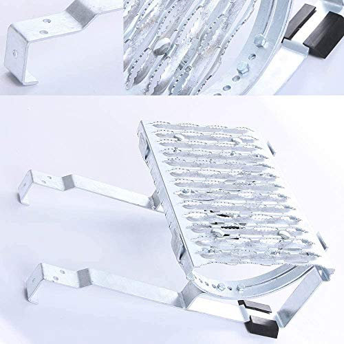 Dachtritt 100 cm Steigtritt Komplett für Dachziegel und Dachpfanne zum Einhängen | 4x Farben (Verzinkt)