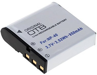 OTB Akku für Casio NP-40 Li-Ion Schwarz