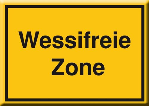 City Souvenir Shop Magnet Wessifreie Zone