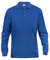 Mens pure cotton long sleeve polo shirt, classic cut, medium weight, 11 verdant colours, XS-5XL (M, Royal Blue)
