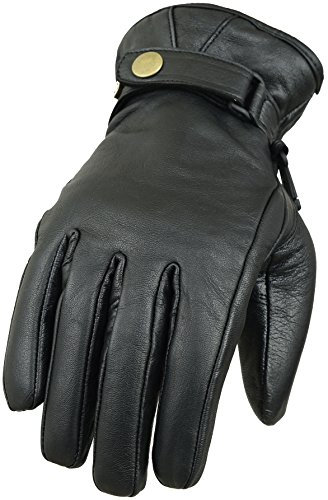 GEARX Klassische Motorradhandschuhe aus echtem Leder Gr, M