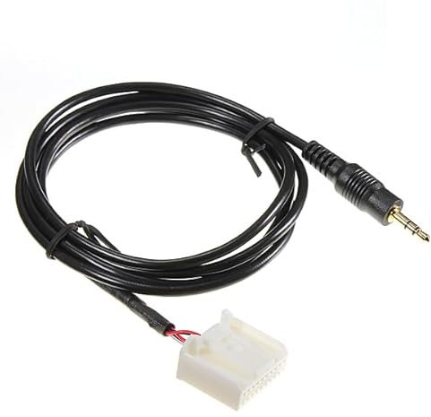 maxxcount.de AUX Line-In Adapter Kabel 3,5mm/ geeignet für iPhone, iPod, MP3-Player kompatibel mit Mazda 2, 3, 5, 6, MX5, RX8 ab 2006/32-Pin Radio CD-Wechsleranschluss
