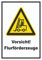 HB-Druck Achtung Gabelstapler Schild Vorsicht Flurförderfahrzeug A4 Rückseite selbstklebend