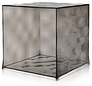 Kartell Optic, Cube de conteneur, Fumè, sans battant