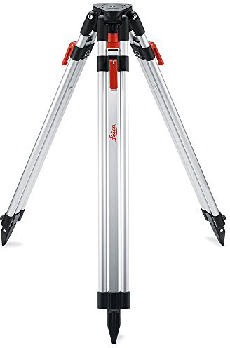 Leica TRI 200 – trépied de chantier en aluminium, léger et robuste, pourvu d’un filetage 1/4 et des éléments de blocage par serrage (parfait avec les adaptateurs Leica FTA 360 et DST 360)