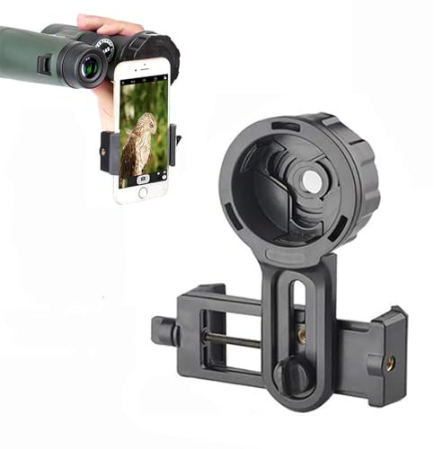 Spotting Scope Smartphone Camera Adapter, Telescope Camera Adapter, Mobile Phone Adapter Holder for Binocular Monocular