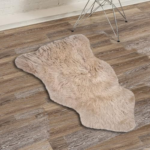 Natur 100% Neuseeland Pelz Single 36 L x 24 W taupe