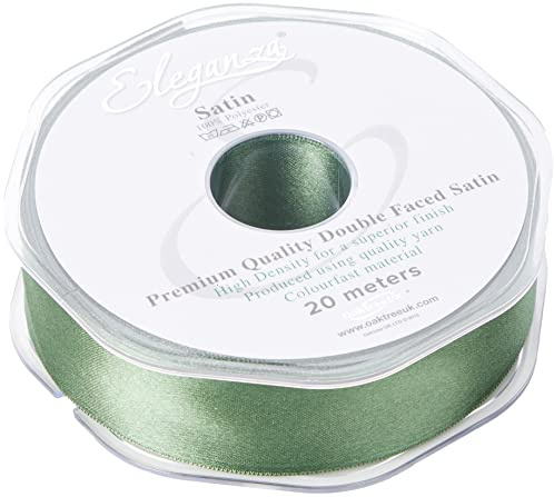 Eleganza Double Faced Satin 25mm x 20m Sage Green No.51