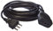 Electraline 46102 Prolunga 5 mt spina e presa piccola 10A, nero - sezione cavo 3G0,75 mm²