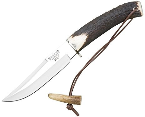 Joker CC72 Outdoor Couteau Pliant Mixte Adulte, Marron (Bois de cerf), 140 mm