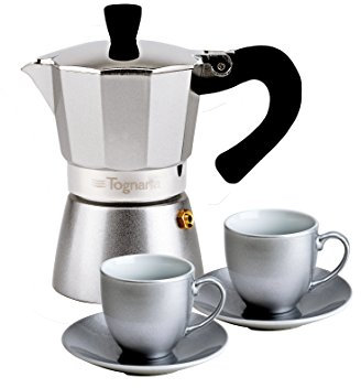 Tognana Cafetera 5 Piezas My coffee Silver 2 Tz Plata