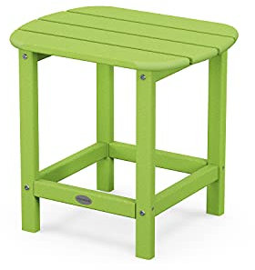 Polywood SBT18LI South Beach 18 Outdoor Side Table, Lime