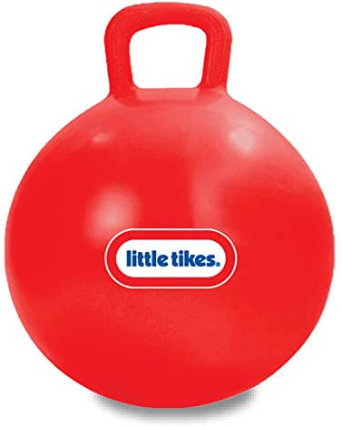 Little Tikes Bouncing Fun! Red Hopper 9301A - Mega 18 Inflatable Heavy Gauge Durable Vinyl Ball - Deflates Easily for Storage - Exercise Learning Fun? YES - Use that Energy! for Kids Ages 4-8