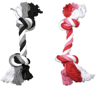 bubimex Corde Nœud pour Chien 26 cm, couleur aléatoire