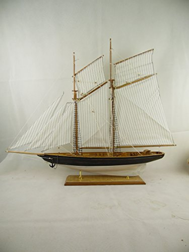 osters muschel-sammler-shop antikes Segelschiff/Boot im Shabby-Look - 2 Master mit Standfuß als Modellschiff für die Maritime DekorationSegelboot