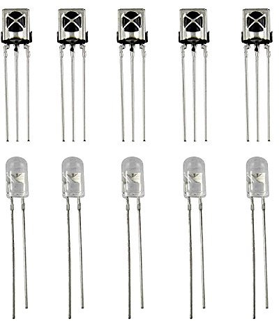 LAOMAO 5 Paar Infrarotdiode LED Infrared Diode Leuchtdioden Diode LED IR Emission und Empfänger IR Emission and Receiver