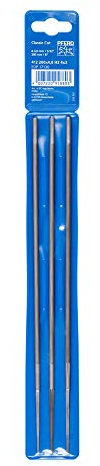 PFERD Kettensägefeilen, 3 Stück, rund, 200mm x 4,0mm, Spiralhieb, Classic Line, in Kunststofftasche, 11071203 – für das manuelle Schärfen von Sägeketten