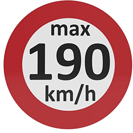 AUPROTEC Geschwindigkeitsaufkleber Winterreifen Aufkleber 160-240 km/h Auswahl: (100 Stück, 190 km/h)