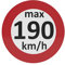 AUPROTEC Geschwindigkeitsaufkleber Winterreifen Aufkleber 160-240 km/h Auswahl: (100 Stück, 190 km/h)