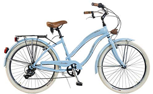 Via Veneto by Canellini Fahrrad Rad Citybike CTB Frau Vintage Retro American Cruiser Alluminium Blau
