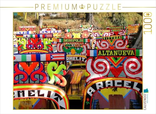 CALVENDO Puzzle Schwimmende Gärten in Xochimilco | 1000 Teile Lege-Größe 64 x 48 cm Foto-Puzzle für glückliche Stunden
