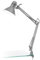 EGLO Tischlampe Firmo, 1 flammige Klemmlampe Vintage, Industrial, Retro, Schreibtischlampe aus Stahl und hochwertigem Kunststoff, Klemmleuchte in Silber, Lampe mit Schalter, E27 Fassung