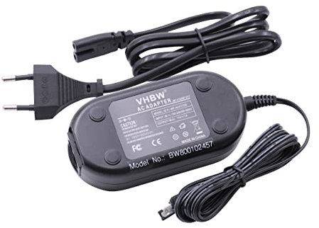 vhbw Netzteil Ladegerät Ladekabel kompatibel mit JVC Kamera - Ersatz für AP-V17, AP-V17E, AP-V17U, P-V14, AP-V14E, AP-V14U, AP-V15, AP-V15E, AP-V15U, AP-V16, AP-V16E