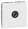 Legrand 078782 Mosaic Télévision Prise, Ø 9.52mm Mâle, 2 Modules, Blanc