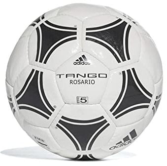 adidas 656927 Trainingsball Tango Rosario Fußball, Weiß / Schwarz, Größe 4