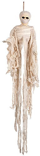 Boland 74537 - Deko-Skelett Mumie, Länge circa 100 cm, Dekoration für Halloween, Karneval und Mottoparty