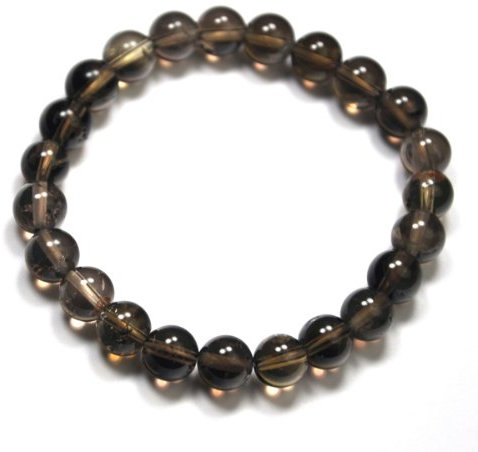 Kugel-Armband Rauchquarz 8 mm